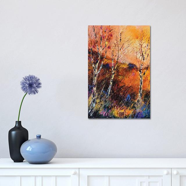 Three Aspen Trees by Pol Ledent - Wrapped Canvas Print ClassicLiving Size: 45.72cm H x 30.48cm W x 1.905cm D on Productcaster.