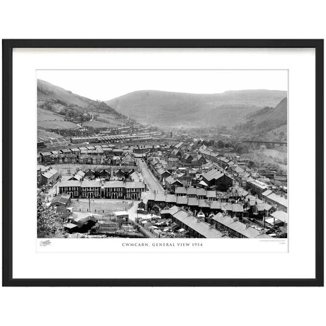 'Cwmcarn, General View 1954' - Picture Frame Photograph Print on Paper The Francis Frith Collection Size: 45cm H x 60cm W x 2.3cm D on Productcaster.