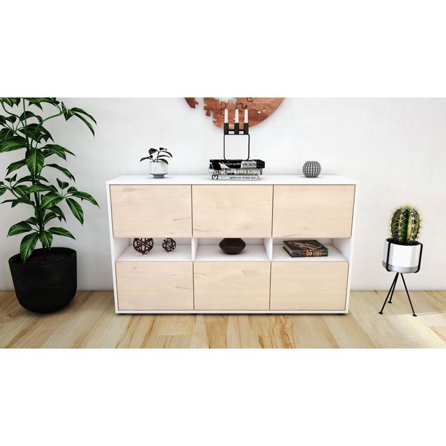 Spigner Sideboard Brayden Studio Colour: White/Cedar on Productcaster.