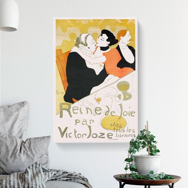 Reine De Joie by Henri De Toulouse-Lautrec - Wrapped Canvas Painting East Urban Home Size: 50cm H x 35cm W x 3cm D on Productcaster.