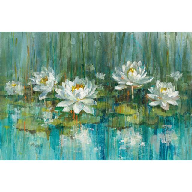 Water Lily Pond V2 Crop by Danhui Nai - Wrapped Canvas Art Prints ClassicLiving Size: 8cm H x 122cm W x 3.8cm D on Productcaster.