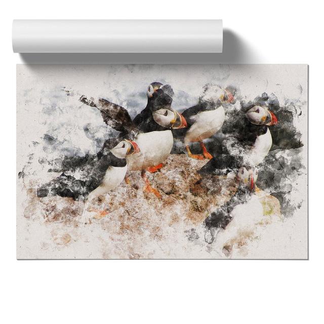 Atlantic Puffin Birds Vol.3 - Unframed Graphic Art East Urban Home Size: 59cm H x 84cm W x 0.1cm D on Productcaster.