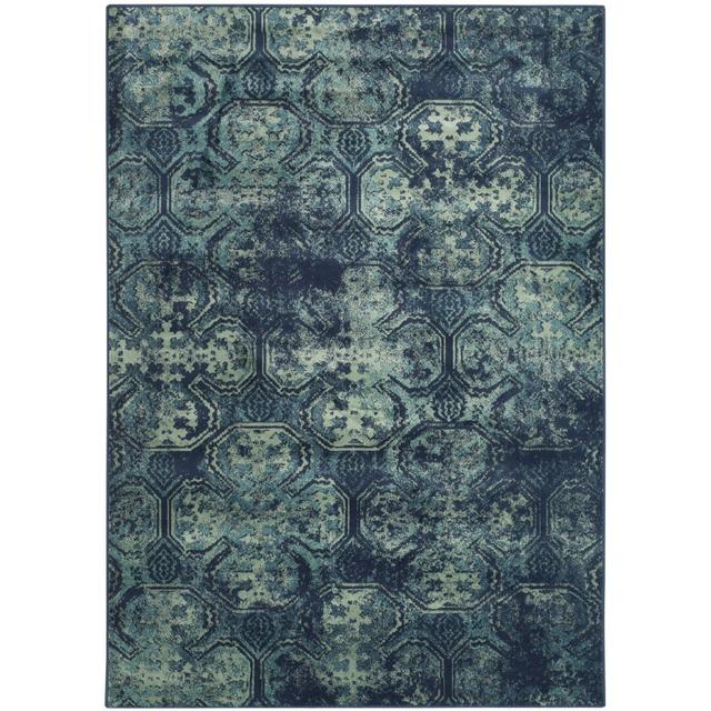 Goodwin Abstract Hand Woven Navy Area Rug World Menagerie Rug Size: Rectangle 99 x 170cm on Productcaster.