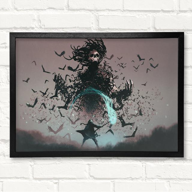 The Crow Devil Framed Print Happy Larry Size: 59.7cm H x 84.1cm W on Productcaster.