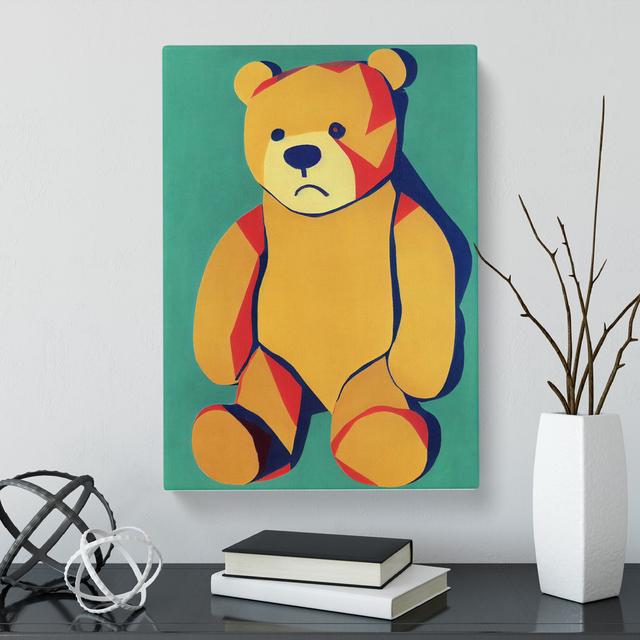 Vintage Teddy Bear - Wrapped Canvas Graphic Art Alpen Home Size: 50cm H x 35cm W x 3cm D on Productcaster.