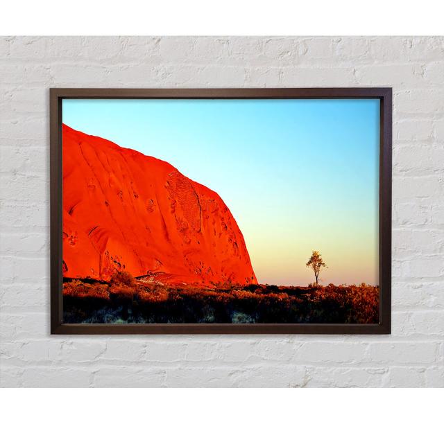 Ayres Rock Morning Glow - Single Picture Frame Art Prints on Canvas Bright Star Size: 59.7cm H x 84.1cm W x 3.3cm D on Productcaster.