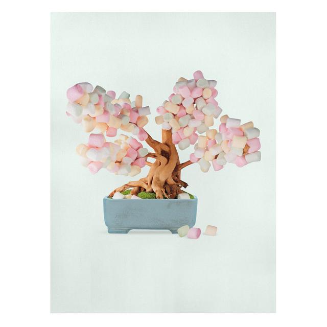 Jonas Loose - Bonsai with Marshmallows Art Print on Canvas Ebern Designs Format: 330g/m³ recycled canvas, Size: 100cm H x 75cm W on Productcaster.