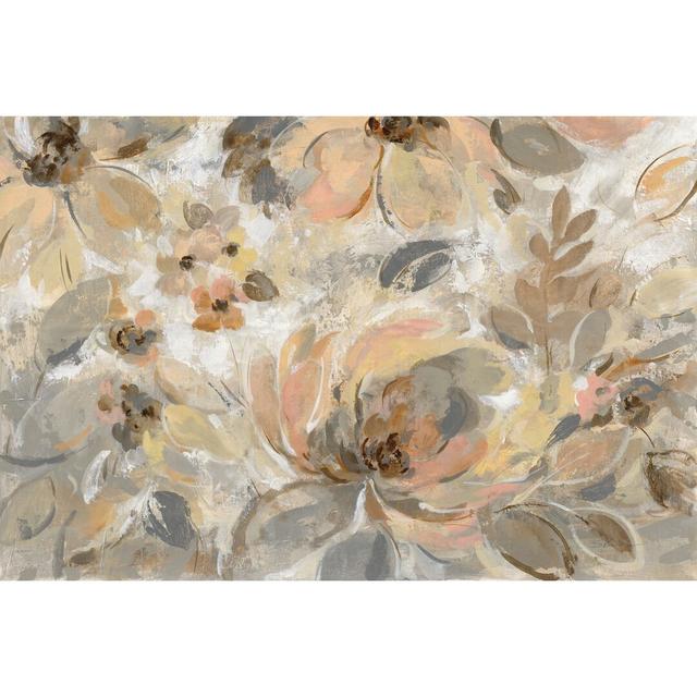 Ivory Floral by Silvia Vassileva - Wrapped Canvas Painting Rosalind Wheeler Size: 20cm H x 30cm W x 3.8cm D on Productcaster.