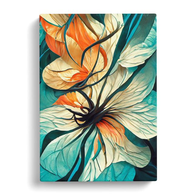 Beautiful Abstract Floral No.1 Marlow Home Co. Size: 50cm H x 35cm W x 3cm D on Productcaster.