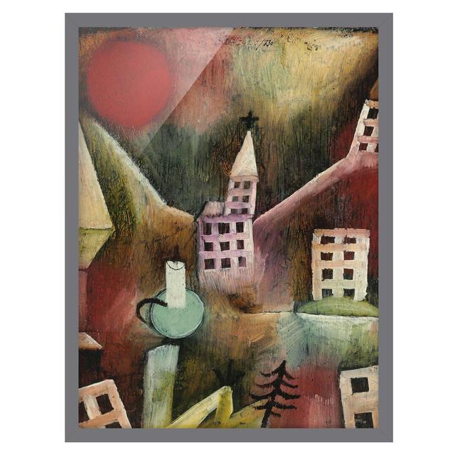 Picture With Frame - Paul Klee - Destroyed Village Ivy Bronx Frame Option: Grey Framed, Size: 70cm H x 50cm W x 2cm D on Productcaster.