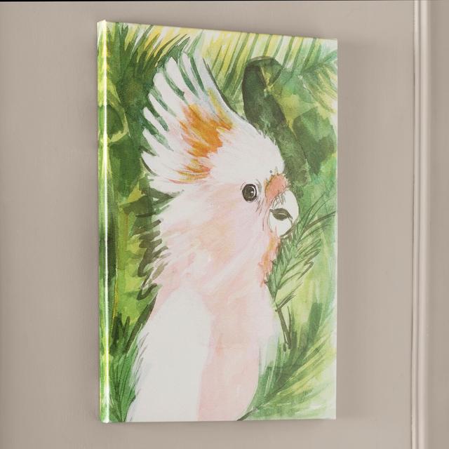 Tropical Cockatoo - Wrapped Canvas Art Print East Urban Home Size: 76.2cm H x 50.8cm W x 3.81cm D on Productcaster.