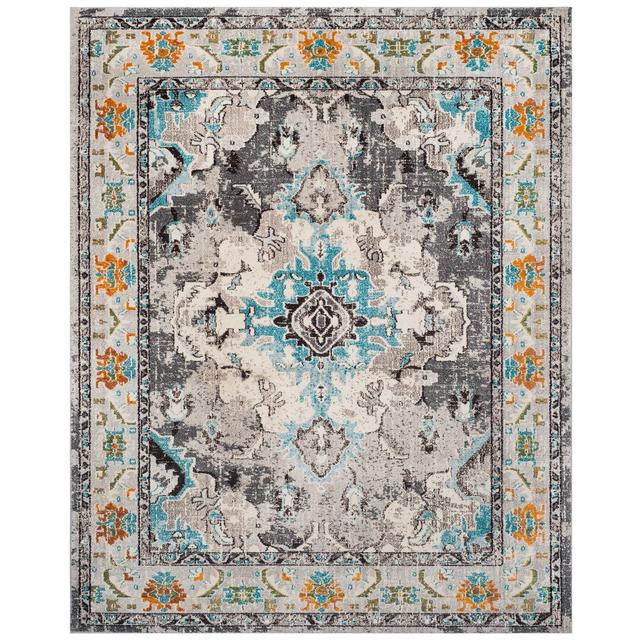 Eastchester Grey/Light Blue Rug Mistana Rug Size: Rectangle 244 x 305cm on Productcaster.