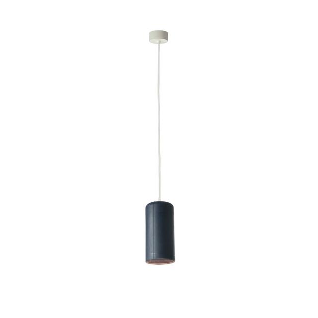 Be.pop 1 - Light Cylinder Pendant In-es.artdesign Shade Colour: Black, Fixture Finish: White on Productcaster.