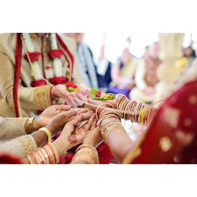 Hindu Wedding Ceremony - Wrapped Canvas Photograph Ebern Designs Size: 30cm H x 46cm W x 3.8cm D on Productcaster.