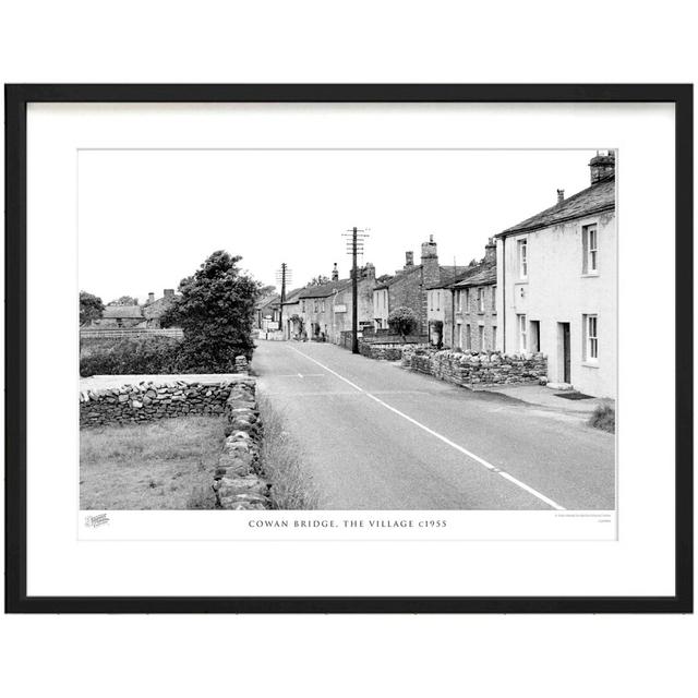 'Cowan Bridge, the Village C1955' - Picture Frame Photograph Print on Paper The Francis Frith Collection Size: 60cm H x 80cm W x 2.3cm D on Productcaster.