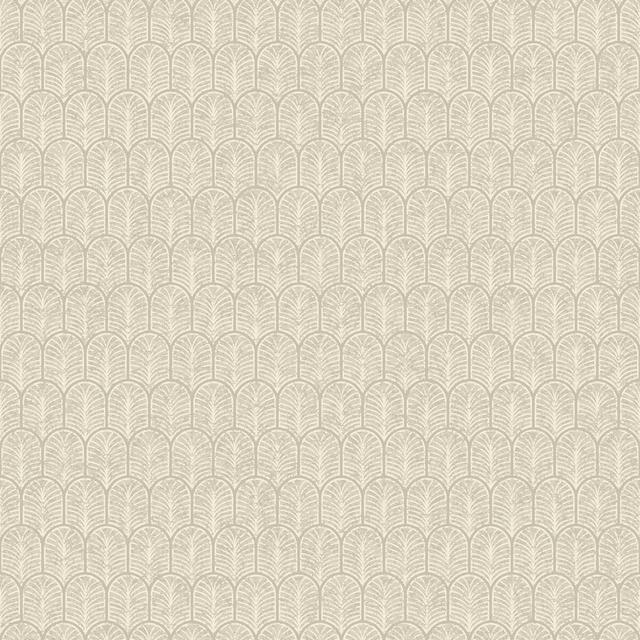 Lustre Collection Geo Arch 10.05m x 53cm Wallpaper Roll Marlow Home Co. Colour: Beige on Productcaster.