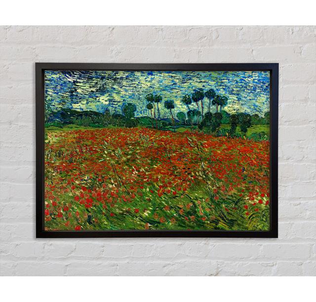 Van Gogh Poppy Field Framed Print Bright Star Size: 59.7cm H x 84.1cm W x 3.3cm D on Productcaster.