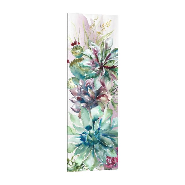 Succulent Garden II by Tre Sorelle Studios - Wrapped Canvas Print East Urban Home Size: 121.92cm H x 40.64cm W on Productcaster.