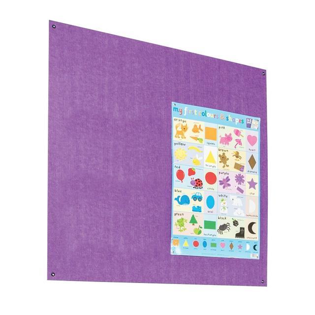 Wall Mounted Reversible Bulletin Board Symple Stuff Size: 60cm H x 90cm W, Colour: Purple on Productcaster.