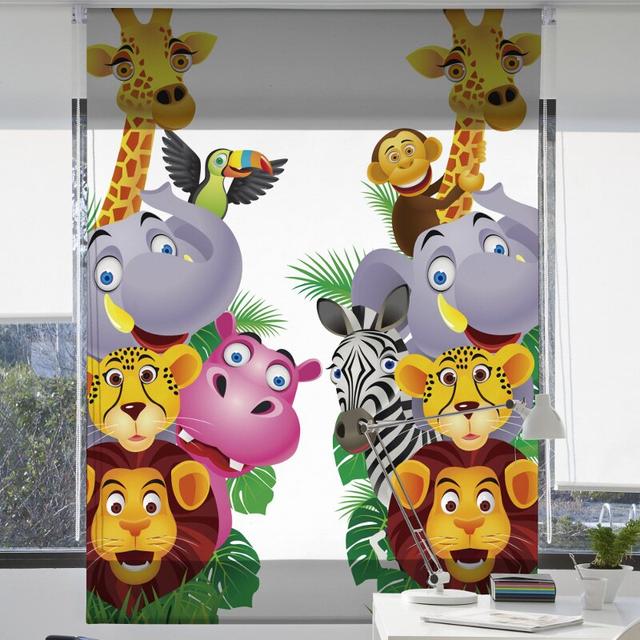 Roller blind Zoomie Kids Size: 175 cm L x 130 cm W on Productcaster.