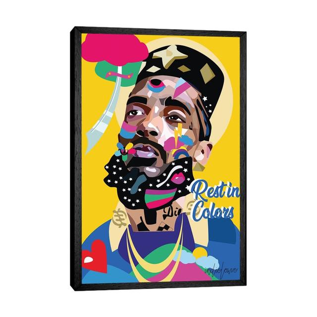 Nipsey by Indie Lowve - Painting on Canvas George Oliver Size: 152.4cm H x 101.6cm W x 3.81cm D, Format: Black Framed on Productcaster.