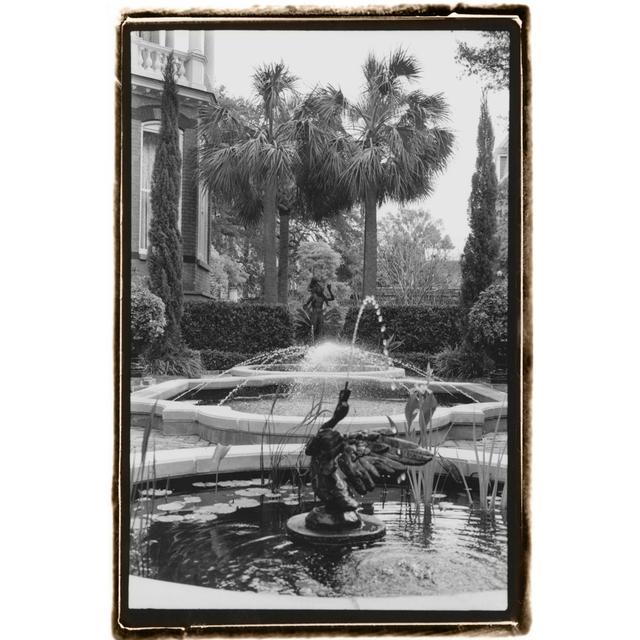 Garden Fountain II by Laura DeNardo - Wrapped Canvas Photograph Rosalind Wheeler Size: 30cm H x 20cm W on Productcaster.