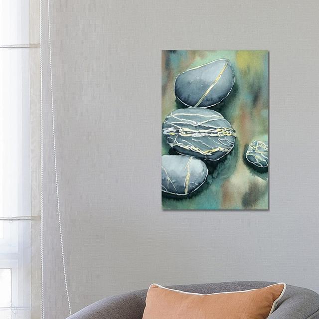 Pebbles by Luisa Millicent - Gallery-Wrapped Canvas Giclée on Canvas Brayden Studio Format: Wrapped Canvas, Size: 66.04cm H x 45.72cm W x 3.81cm D on Productcaster.