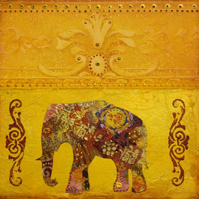 Elephant Artwork Latitude Vive Size: 76cm H x 76cm W x 3.8cm D on Productcaster.