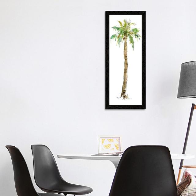 'Washed Palm I' by Carol Robinson - Floater Frame Panoramic Painting Print on Canvas 17 Stories Frame Option: Black, Size: 182.88cm H x 60.96cm W x 3. on Productcaster.