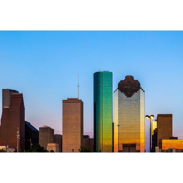 Downtown Houston by Meinzahn - Wrapped Canvas Art Prints 17 Stories Size: 20cm H x 30cm W x 1.8cm D on Productcaster.