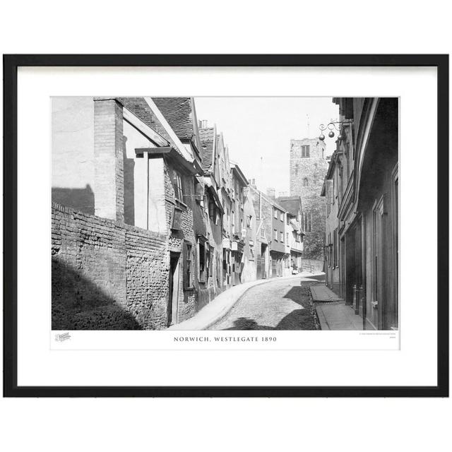 'Norwich, Westlegate 1890' by Francis Frith - Picture Frame Photograph Print on Paper The Francis Frith Collection Size: 60cm H x 80cm W x 2.3cm D on Productcaster.