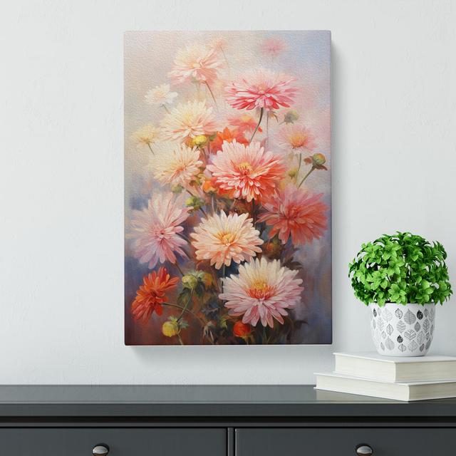 Chrysanthemums Gestural No.3 - Art Prints Marlow Home Co. Size: 60cm H x 40cm W x 3cm D on Productcaster.