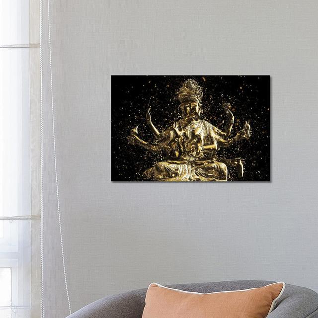 Golden - Shiva by Philippe Hugonnard - Wrapped Canvas Print Latitude Vive Size: 45.72cm H x 66.04cm W x 3.81cm D on Productcaster.