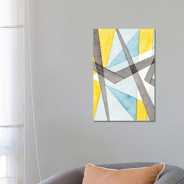 Converging Angles I by Nikki Galapon - Wrapped Canvas Graphic Art Ivy Bronx Size: 66.04cm H x 45.72cm W x 3.81cm D on Productcaster.