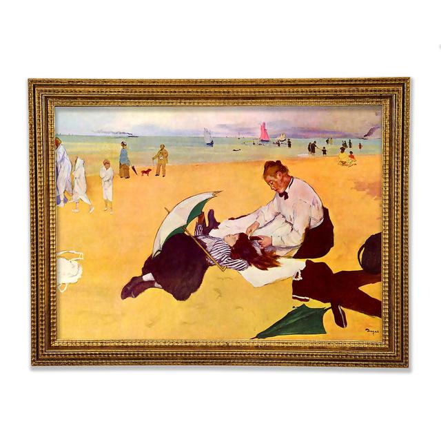 Small Girls On The Beach by Degas - Single Picture Frame Art Prints Rosalind Wheeler Size: 59.7cm H x 84.1cm W x 3cm D on Productcaster.