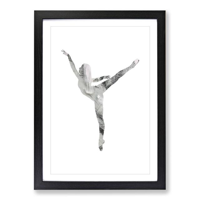 Painted Dancer - Picture Frame Graphic Art East Urban Home Frame Option: Black Framed, Size: 36cm H x 27cm W x 2cm D on Productcaster.