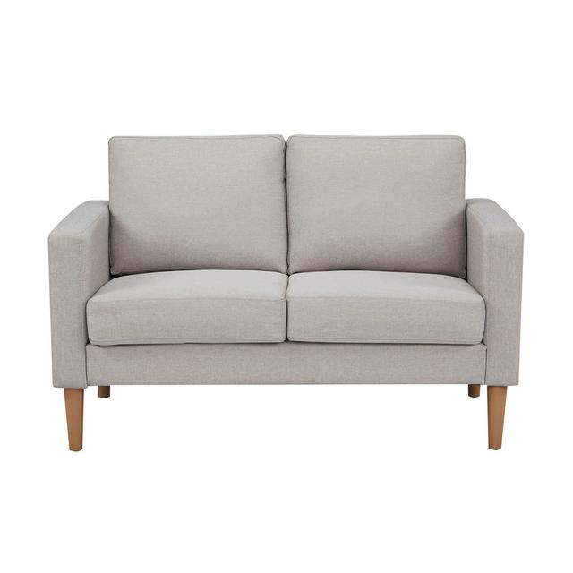 Zweiersofa Fidel Mikado Living Polsterfarbe: Beige, Größe: 82 cm H x 124 cm B x 73 cm T on Productcaster.