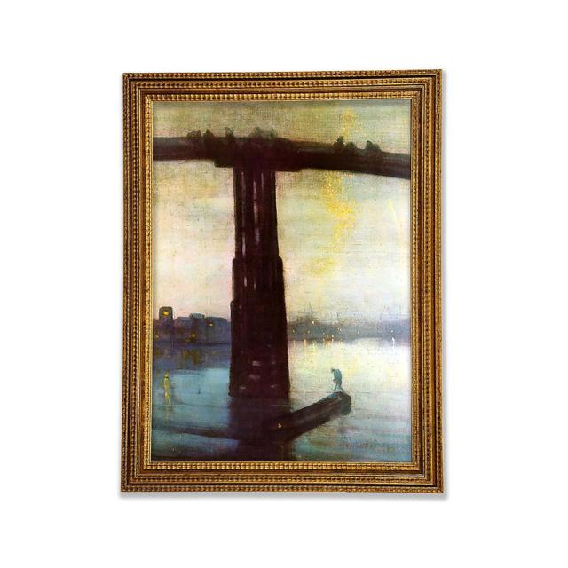 Whistler The Old Battersea Bridge Framed Print Bright Star Size: 59.7cm H x 42cm W x 3cm D on Productcaster.