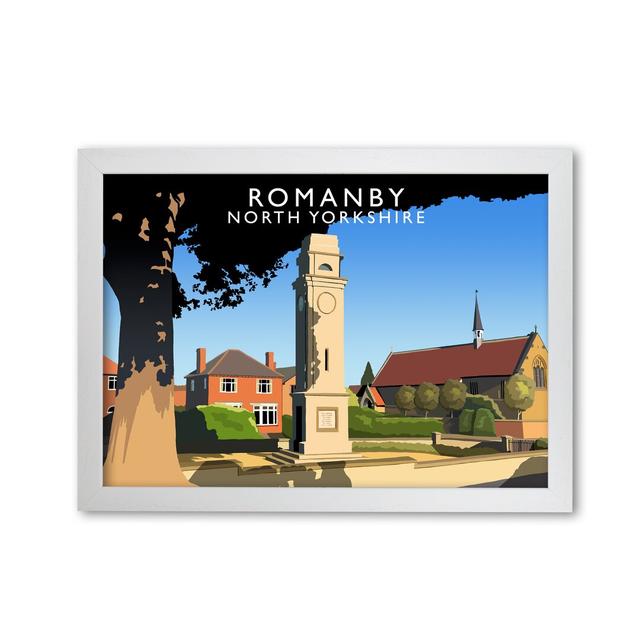 Romanby North Yorkshire' Graphic Art Print 17 Stories Size: 42cm H x 59.4cm W x 3cm D, Format: White Framed on Productcaster.