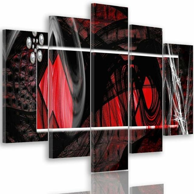 Antonyus Bunjamin (Abe) - 5 Piece Wrapped Canvas Graphic Art Print Set Ebern Designs Size: 100cm H x 200cm W on Productcaster.