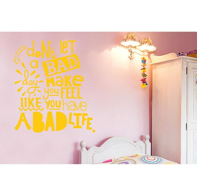 Wall Decal East Urban Home Size: Medium, Colour: Dark Yellow on Productcaster.