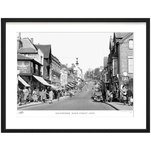 'Guildford, High Street C1955' by Francis Frith - Picture Frame Photograph Print on Paper The Francis Frith Collection Size: 28cm H x 36cm W x 2.3cm D on Productcaster.