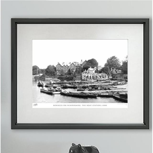 'Bowness-on-Windermere, the Boat Station C1880' by Francis Frith - Picture Frame Photograph Print on Paper The Francis Frith Collection Size: 60cm H x on Productcaster.