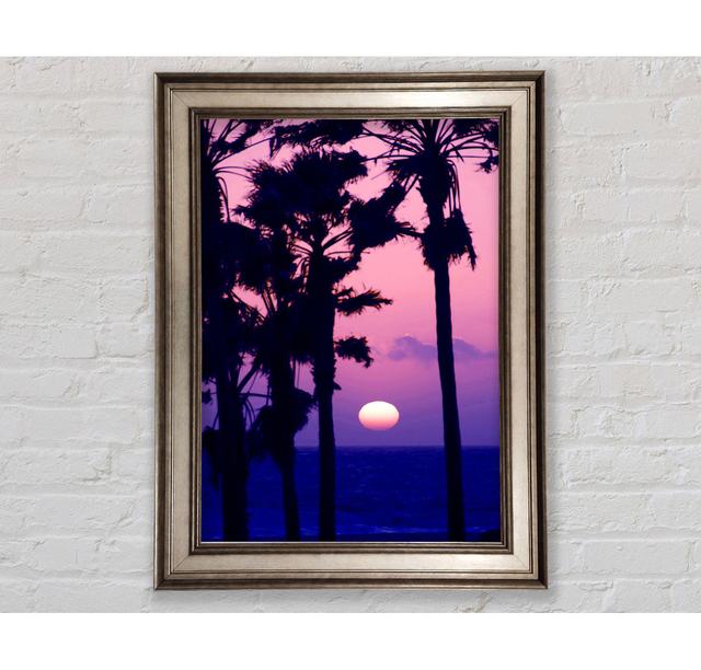 Paradise Ocean Sunset - Single Picture Frame Art Prints Bright Star Size: 42cm H x 21cm W x 8cm D on Productcaster.