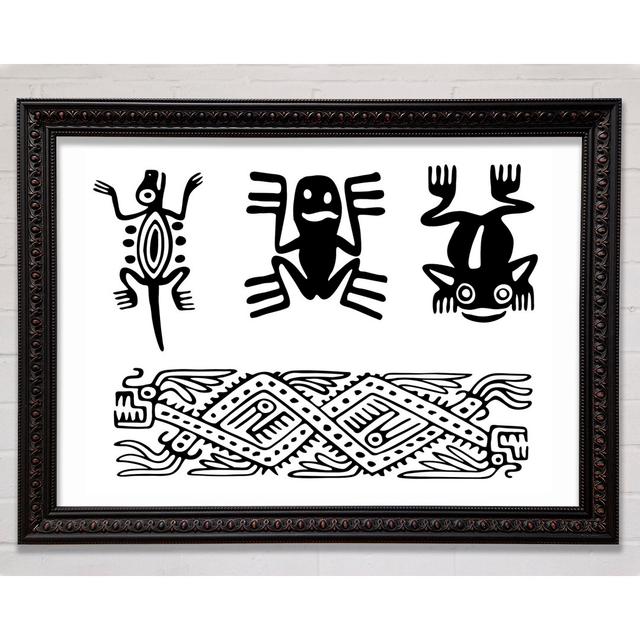 Tribal Animal Art Framed Print Bright Star Size: 42cm H x 59.7cm W on Productcaster.