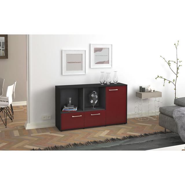 TV-Ständer Dolcia für TVs bis zu 60" ModernMoments Farbe: Rot/Anthrazit on Productcaster.