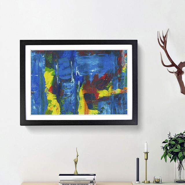 Abstract Art Painting Vol.83 by S.Johnson - Picture Frame Painting Print East Urban Home Size: 36cm H x 48cm W x 2cm D, Frame Option: Black Framed on Productcaster.