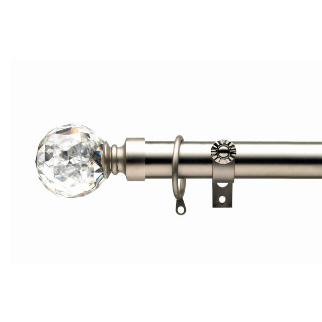 Lachlan Curtain Pole Set Mercer41 Size: 6cm H x 300cm W x 6cm D on Productcaster.