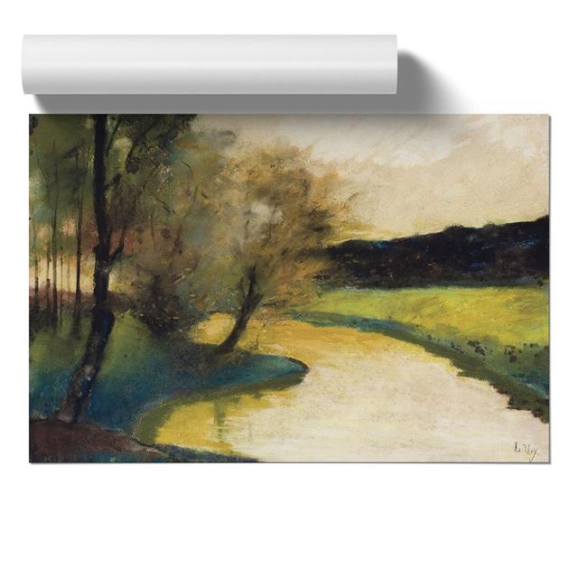 Autumn Stream by Lesser Ury - Unframed Painting East Urban Home Size: 30cm H x 42cm W x 0.1cm D on Productcaster.