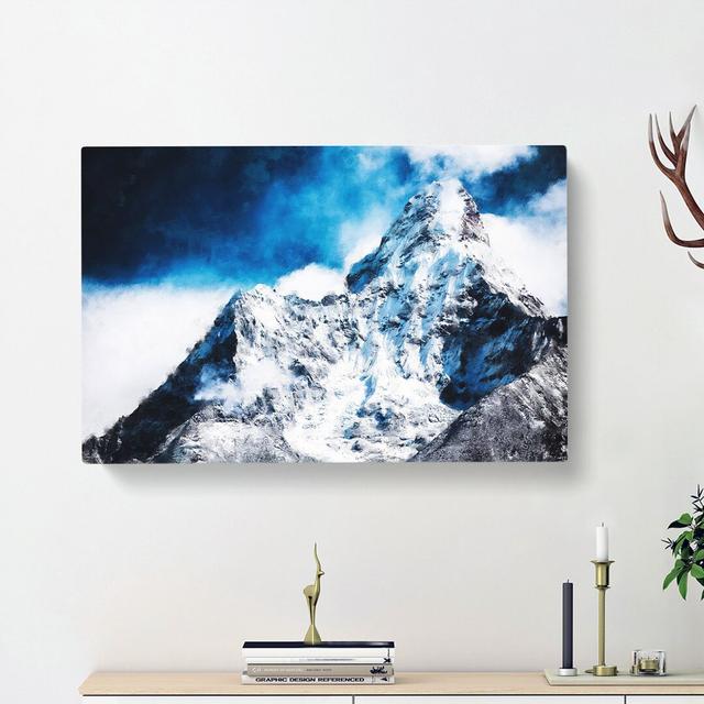 Mount Everest - Wrapped Canvas Painting Print East Urban Home Size: 50cm H x 76cm W x 3cm D on Productcaster.